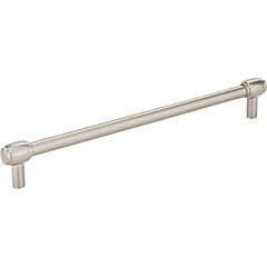 Hayworth Style 8-13/16 Inch (224mm) Center to Center, Overall Length 9-3/4 Inch Satin Nickel Kitchen Cabinet Pull/Handle