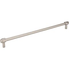 Jeffrey Alexander Hayworth Collection 12" (305mm) Center to Center, 12-5/16" (313mm) Overall Length Satin Nickel Cabinet Pull/Handle