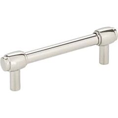 Hayworth Style 3-3/4 Inch (96mm) Center to Center, Overall Length 4-3/4 Inch Polished Nickel Kitchen Cabinet Pull/Handle