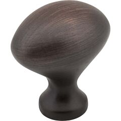 Merryville Style Cabinet Hardware Knob, Brushed Oil Rubbed Bronze 1-1/8 Inch Length