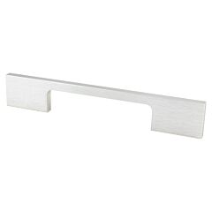 Contemporary Advantage Two 3-3/4" (96mm) Center to Center, 6-5/16" (160mm) Overall Length Brushed Nickel Look Rectangle Pull