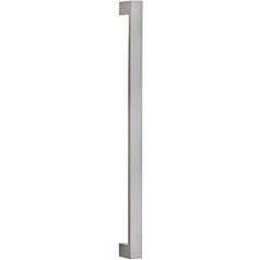 Omnia Ultima II Modern Style 18" (457mm) Center to Center, Overall Length 18-1/4" Lacquered Satin Nickel Plated Cabinet Pull / Handle