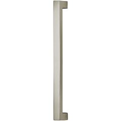 Omnia Ultima II Square Post Pull 6" (152mm) Center Holes 6-7/16" (163.5mm) Length, Lacquered Satin Nickel Plated
