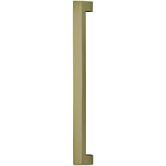 Omnia Ultima II Square Post Pull 6" (152mm) Center Holes 6-7/16" (163.5mm) Length, Lacquered Satin Brass