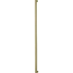 Omnia Ultima II Square Post Pull 18" (457mm) Center Holes 18-7/16" (468mm) Length, Lacquered Satin Brass