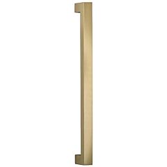 Omnia Ultima II 12" (305mm) Center to Center, Overall Length 12-3/4" Lacquered Satin Brass Back to Back Appliance Pull / Handle