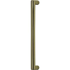 Omnia Ultima II Round Post Pull 6" (152mm) Center Holes 6-7/16" (163.5mm) Length, Lacquered Satin Brass