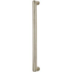 Omnia Ultima II Round Post Appliance Pull 12" (305mm) Center Holes 12-3/4" (324mm) Length, Lacquered Polished Nickel Plated
