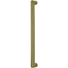 Omnia Ultima II Round Post Appliance Pull 12" (305mm) Center Holes 12-3/4" (324mm) Length, Lacquered Satin Brass