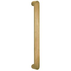 Omnia Ultima II Modern Style Appliance Pull 12" (305mm) Center Holes 13" (330mm) Length, Lacquered Satin Brass