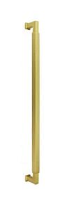 Omnia Ultima III Pull 12" (305mm) Center Holes 12-7/16" (316mm) Length, Unlacquered Polished Brass