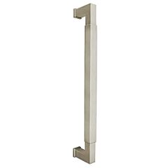 Omnia Ultima III Square Grip 18" (457mm) Center to Center, Overall Length 18-3/4" Lacquered Polished Nickel Plated Back to Back Appliance Pull / Handle