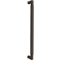 Omnia Ultima III Square Grip 18" (457mm) Center to Center, Overall Length 18-3/4" Lacquered Oil Rubbed Black Back to Back Appliance Pull / Handle
