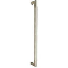 Omnia Ultima III Square Grip 18" (457mm) Center to Center, Overall Length 18-3/4" Lacquered Satin Nickel Plated Back to Back Appliance Pull / Handle