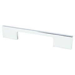 Contemporary Advantage Two 3-3/4" (96mm) Center to Center, 6-5/16" (160mm) Overall Length Polished Chrome Rectangle Pull