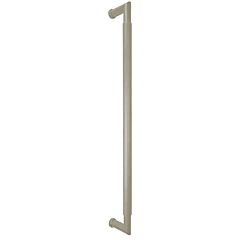 Omnia Ultima III Smooth Appliance Pull 18" (457mm) Center Holes 18-3/4" (476mm) Length, Lacquered Satin Nickel Plated