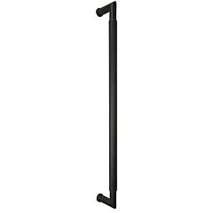 Omnia Ultima III Round Grip 18" (457mm) Center to Center, Overall Length 18-3/4" Lacquered Oil Rubbed Black Back to Back Appliance Pull / Handle