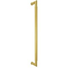Omnia Ultima III Round Grip 18" (457mm) Center to Center, Overall Length 18-3/4" Unlacquered Polished Brass Back to Back Appliance Pull / Handle