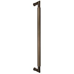 Omnia Ultima III Hex Grip 18" (457mm) Center to Center, Overall Length 18-3/4" Lacquered Antique Brass Back to Back Appliance Pull / Handle
