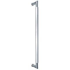 Omnia Ultima III Hex Grip 18" (457mm) Center to Center, Overall Length 18-3/4" Polished Chrome Plated Back to Back Appliance Pull / Handle