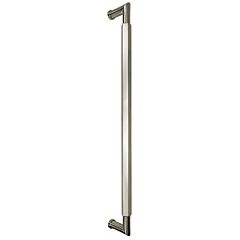 Omnia Ultima III Hex Grip 18" (457mm) Center to Center, Overall Length 18-3/4" Lacquered Satin Nickel Plated Back to Back Appliance Pull / Handle