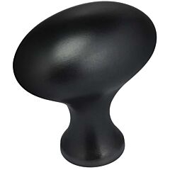 Omnia Legacy 1-3/8" (35mm) Length Lacquered Oil Rubbed Black Cabinet Hardware Knob