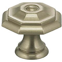 Omnia Legacy 1" (25.4mm) Diameter in Lacquered Satin Nickel Plated Cabinet Hardware Knob