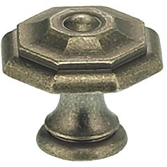 Omnia Legacy Cabinet Knob 1-9/16" (40mm) Diameter in Vintage Iron
