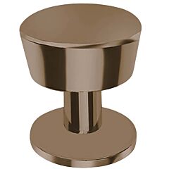 Omnia Ultima III Solid Brass 1" (25.4mm) Overall Diameter, Lacquered Antique Brass Parfait Cabinet Knob