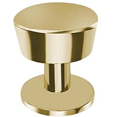 Omnia Ultima III Solid Brass 1-3/16" (30.5mm) Overall Diameter, Unlacquered Polished Brass Parfait Cabinet Knob