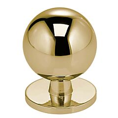 Omnia Ultima II Solid Brass 1-3/16" (30.5mm) Overall Diameter, Lacquered Satin Brass Round Cabinet Knob