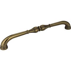 Prestige Style 12 Inch (305mm) Center to Center, Overall Length 13-1/8 Inch Distressed Antique Brass Cabinet Pull/Handle