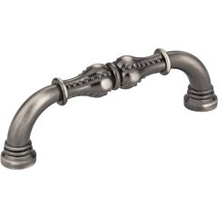 Prestige Style 3-3/4" Inch (96mm) Center to Center, Overall Length 4-3/8" Inch Brushed Pewter Kitchen Cabinet Pull/Handle