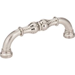 Jeffrey Alexander Prestige Collection 3-3/4" (96mm) Center to Center, 4-3/8" (111mm) Overall Length Satin Nickel Cabinet Pull/Handle