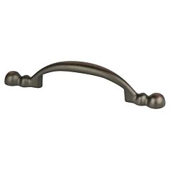 Traditional Advantage Four 3" (76mm) Center to Center, 5-1/4" (133mm) Overall Length Verona Bronze Rounded End Pull