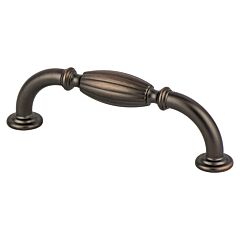 Advantage Plus Five 3-3/4" (96mm) Center to Center, 4-1/4" (108mm) Overall Length Verona Bronze Fluted Pull