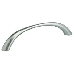 Classic & Modern Arch Style 3-3/4 Inch (96mm) Center to Center, 4-3/8" Overall Length Satin Chrome Plated Cabinet Pull / Handle