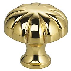 Omnia Legacy 1-1/4" (32mm) Diameter Lacquered Polished Brass Cabinet Hardware Knob
