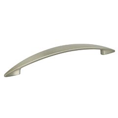 Classic & Modern Arch Style 6-1/2 Inch (165mm) Center to Center, 7-7/8" Overall Length Lacquered Satin Nickel Plated Cabinet Pull / Handle