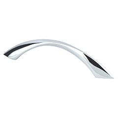 Contemporary Advantage Five 3-3/4" (96mm) Center to Center, 5-1/16" (128mm) Overall Length Polished Chrome Twisted Arch Pull