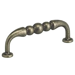 Classic & Modern 3-1/2 Inch (89mm) Center to Center, 4" Overall Length Vintage Iron Cabinet Pull/Handle