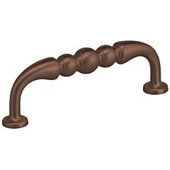 Omnia Classic & Modern 3-1/2 Inch (89mm) Center to Center, 4" Overall Length Shaded Bronze Cabinet Pull/Handle