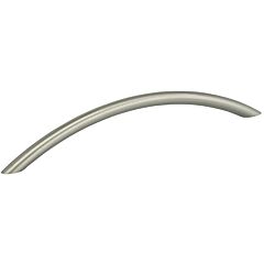 Omnia Modern Style 7-5/8" (192mm) Center to Center, Overall Length 8-3/4" Satin Stainless Steel Cabinet Pull/Handle
