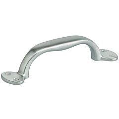 Omnia Classic & Modern 2-1/2 Inch (64mm) Center to Center, 4" Overall Length Satin Chrome Plated Cabinet Pull / Handle