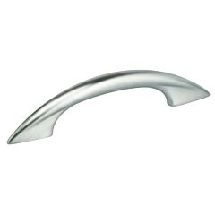 Classic & Modern Arch Style 4 Inch (102mm) Center-to-Center, 5-3/4" Overall Length Satin Chrome Plated Cabinet Pull / Handle
