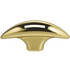 Omnia Legacy Bar Style 1-7/8" (48mm) Diameter Lacquered Polished Brass Cabinet Hardware Knob