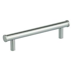 Classic & Modern Bar Style 5 Inch (127mm) Center-to-Center, 6-1/2" Overall Length Satin Chrome Plated Cabinet Pull / Handle