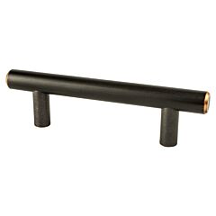 Transitional Advantage Two 3" (76mm) Center to Center, 4-9/16" (115.5mm) Overall Length Verona Bronze T-Bar Pull