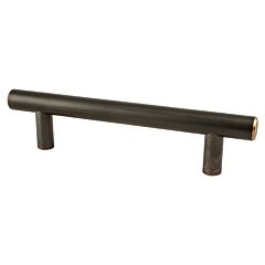 Transitional Advantage Two 3-3/4" (96mm) Center to Center, 5-3/8" (136.5mm) Overall Length Verona BronzeT-Bar Pull