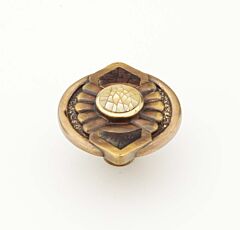 Heirloom Treasures Antique Brass Kitchen Cabinet Drawer Knob, 1-11/16" (43mm) Length